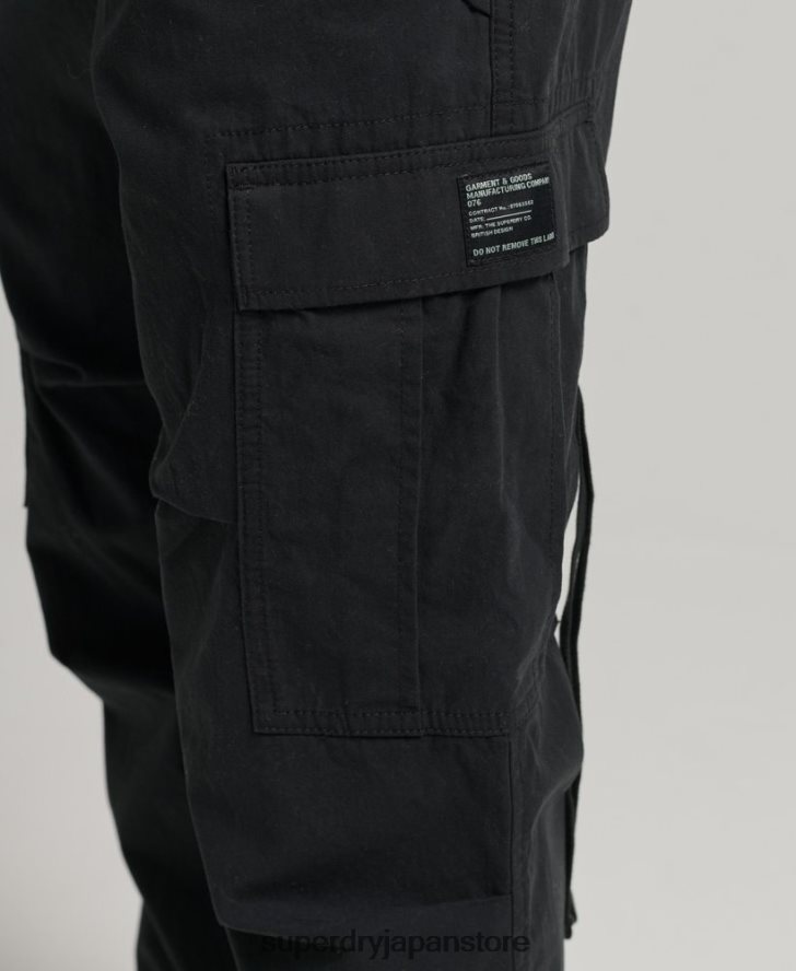 オーガニックコットンパラシュートグリップパンツ 女性 Superdry 衣類 黒 2J62PZ2604