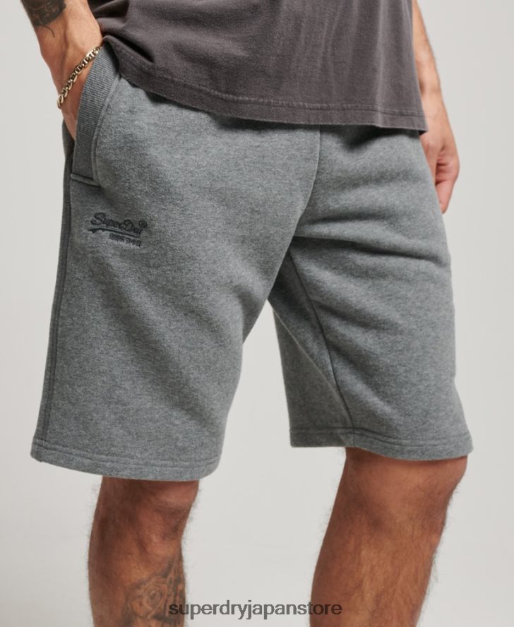 ヴィンテージロゴ刺繍ジャージーショーツ 男性 Superdry 衣類 グレー 2J62PZ261