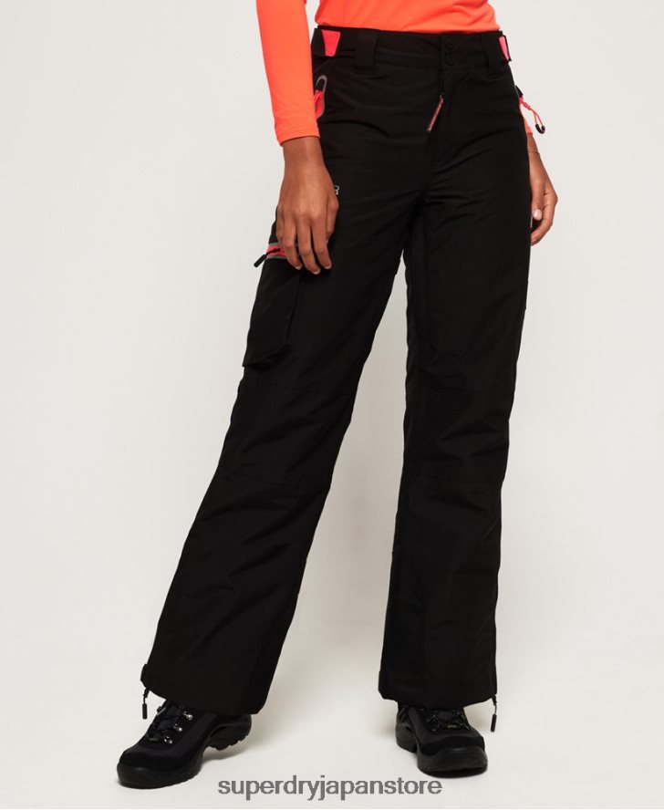 スノーパンツ 女性 Superdry 衣類 黒 2J62PZ2610