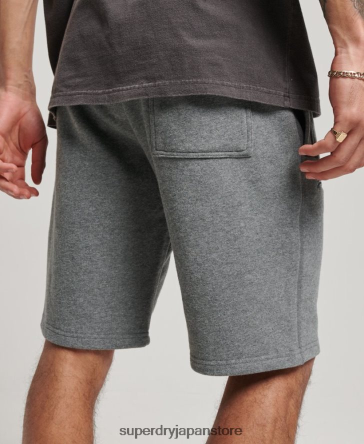 ヴィンテージロゴ刺繍ジャージーショーツ 男性 Superdry 衣類 グレー 2J62PZ261