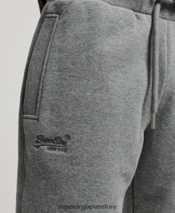 ヴィンテージロゴ刺繍ジャージーショーツ 男性 Superdry 衣類 グレー 2J62PZ261