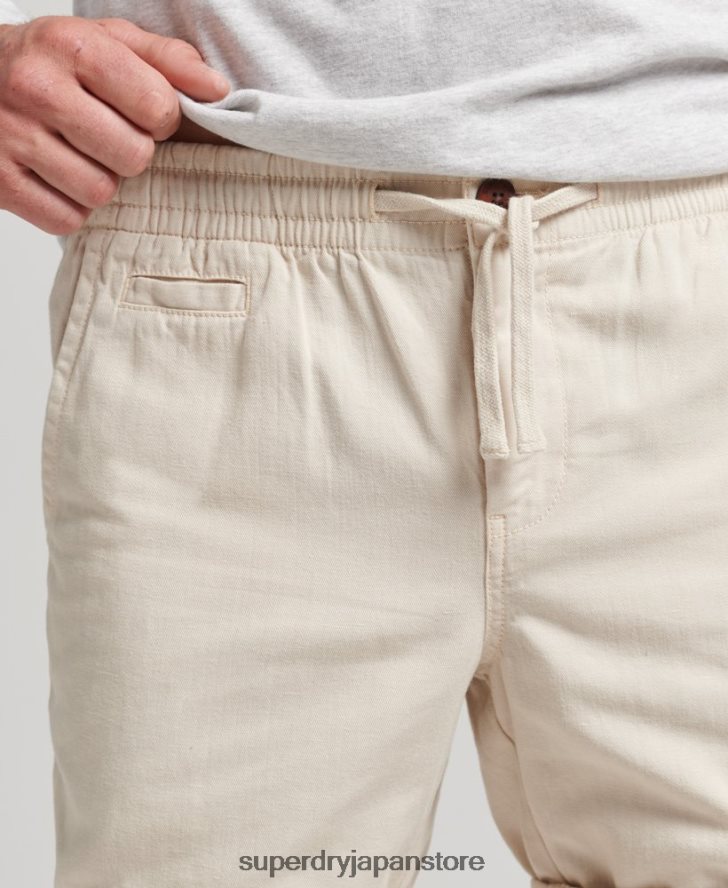 ヴィンテージオーバーダイショートパンツ 男性 Superdry 衣類 クリーム 2J62PZ264
