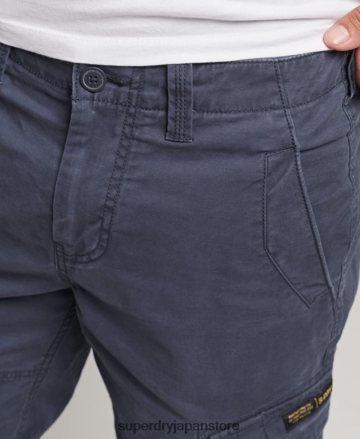 オーガニックコットンコアカーゴショーツ 男性 Superdry 衣類 海軍 2J62PZ265