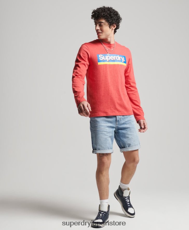オーガニックコットン ヴィンテージストレートショート 男性 Superdry 衣類 青 2J62PZ266