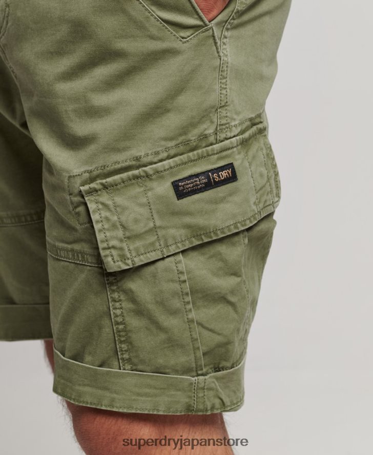 オーガニックコットンコアカーゴショーツ 男性 Superdry 衣類 カーキ 2J62PZ267