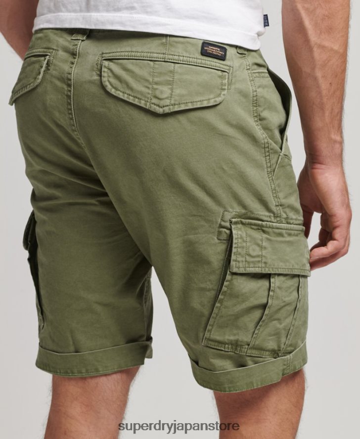 オーガニックコットンコアカーゴショーツ 男性 Superdry 衣類 カーキ 2J62PZ267