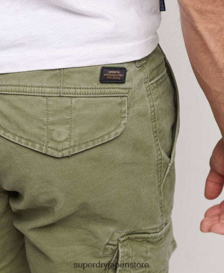 オーガニックコットンコアカーゴショーツ 男性 Superdry 衣類 カーキ 2J62PZ267