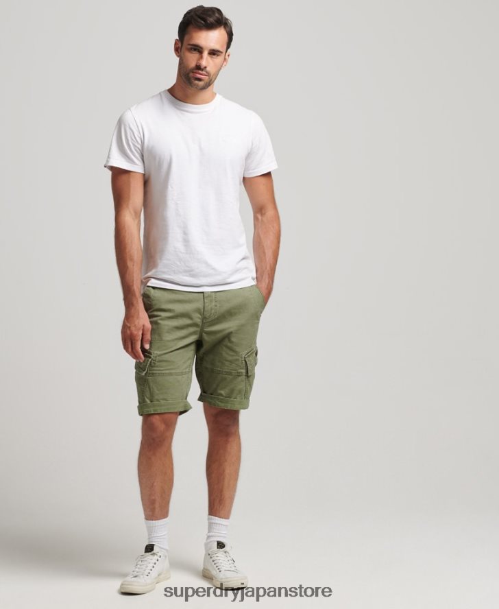 オーガニックコットンコアカーゴショーツ 男性 Superdry 衣類 カーキ 2J62PZ267