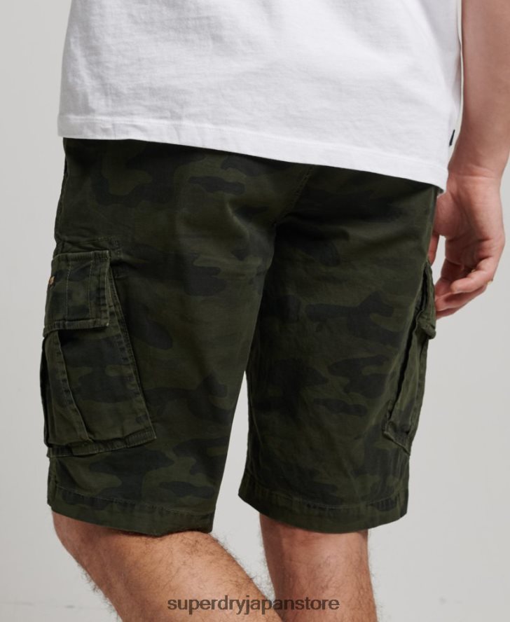オーガニックコットンコアカーゴショーツ 男性 Superdry 衣類 緑 2J62PZ268