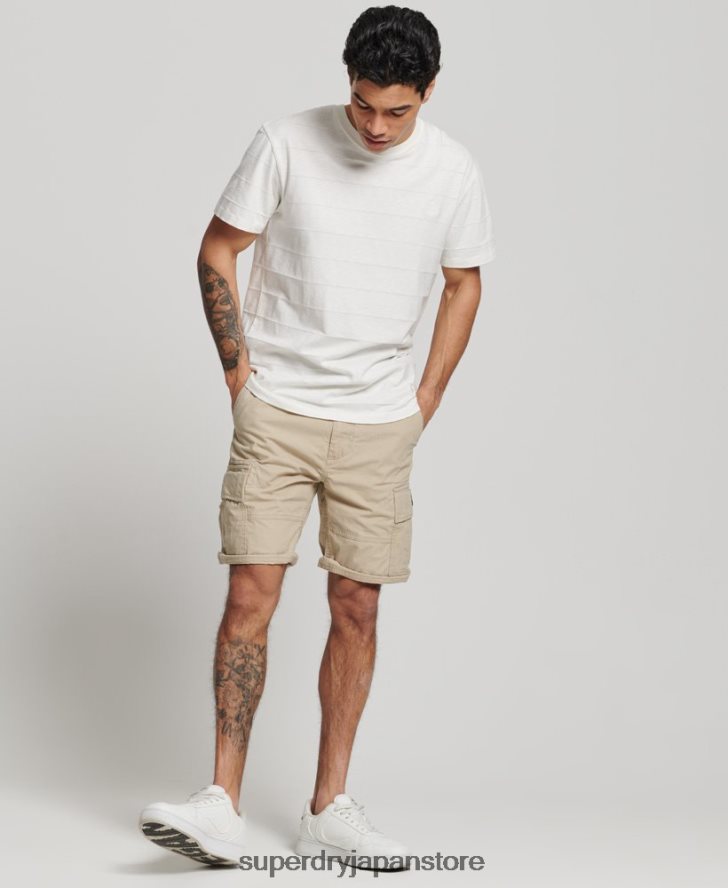 オーガニックコットン ヘビーカーゴショーツ 男性 Superdry 衣類 茶色 2J62PZ269