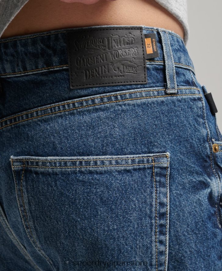 オーガニックコットン ヴィンテージストレートショート 男性 Superdry 衣類 濃紺 2J62PZ273