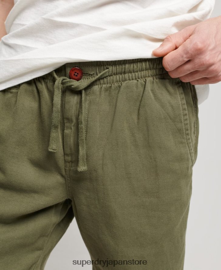 ヴィンテージオーバーダイショートパンツ 男性 Superdry 衣類 カーキ 2J62PZ274