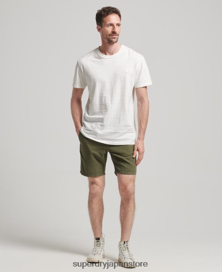 ヴィンテージオーバーダイショートパンツ 男性 Superdry 衣類 カーキ 2J62PZ274