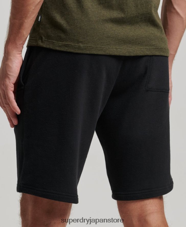 ヴィンテージロゴ刺繍ジャージーショーツ 男性 Superdry 衣類 黒 2J62PZ276