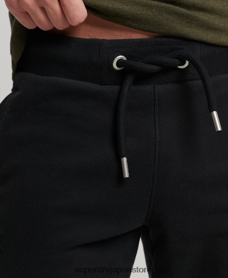ヴィンテージロゴ刺繍ジャージーショーツ 男性 Superdry 衣類 黒 2J62PZ276