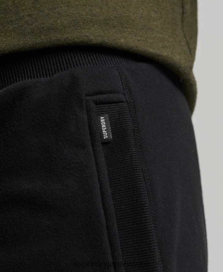 ヴィンテージロゴ刺繍ジャージーショーツ 男性 Superdry 衣類 黒 2J62PZ276