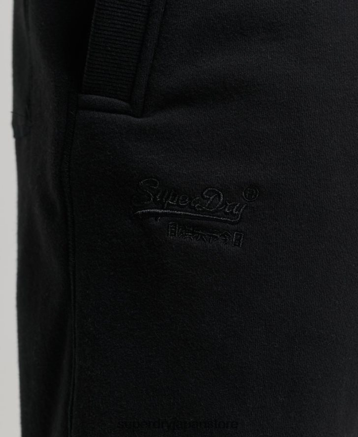 ヴィンテージロゴ刺繍ジャージーショーツ 男性 Superdry 衣類 黒 2J62PZ276