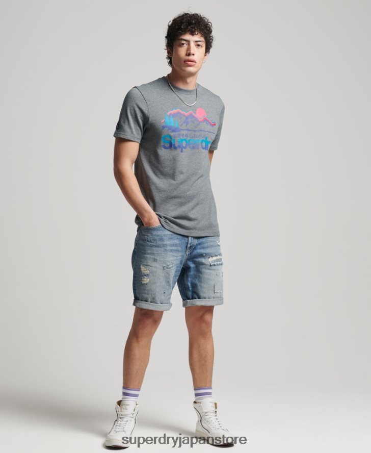 ヴィンテージストレートショーツ 男性 Superdry 衣類 青 2J62PZ277