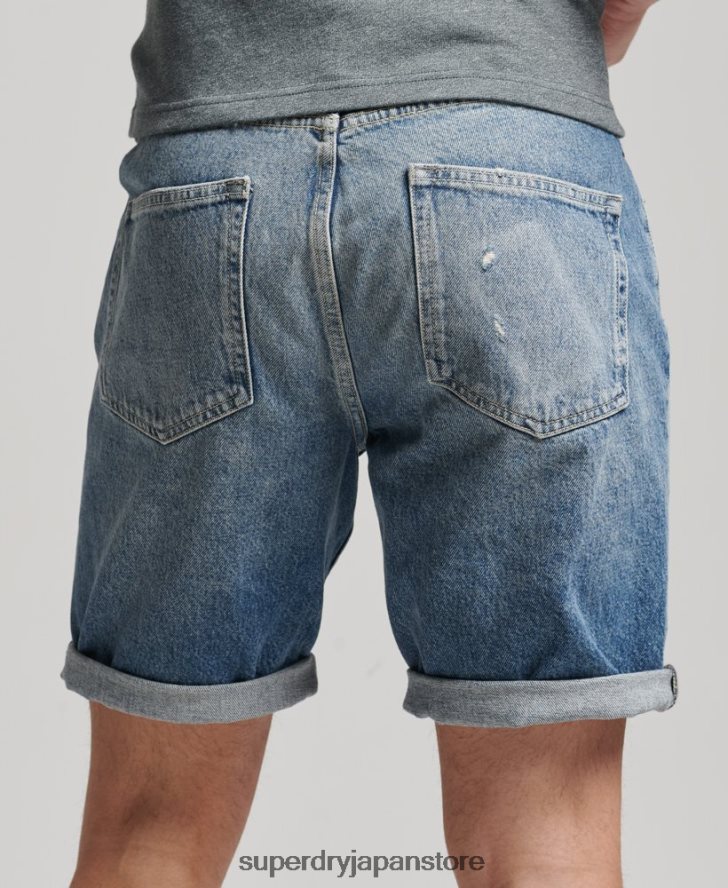 ヴィンテージストレートショーツ 男性 Superdry 衣類 青 2J62PZ277