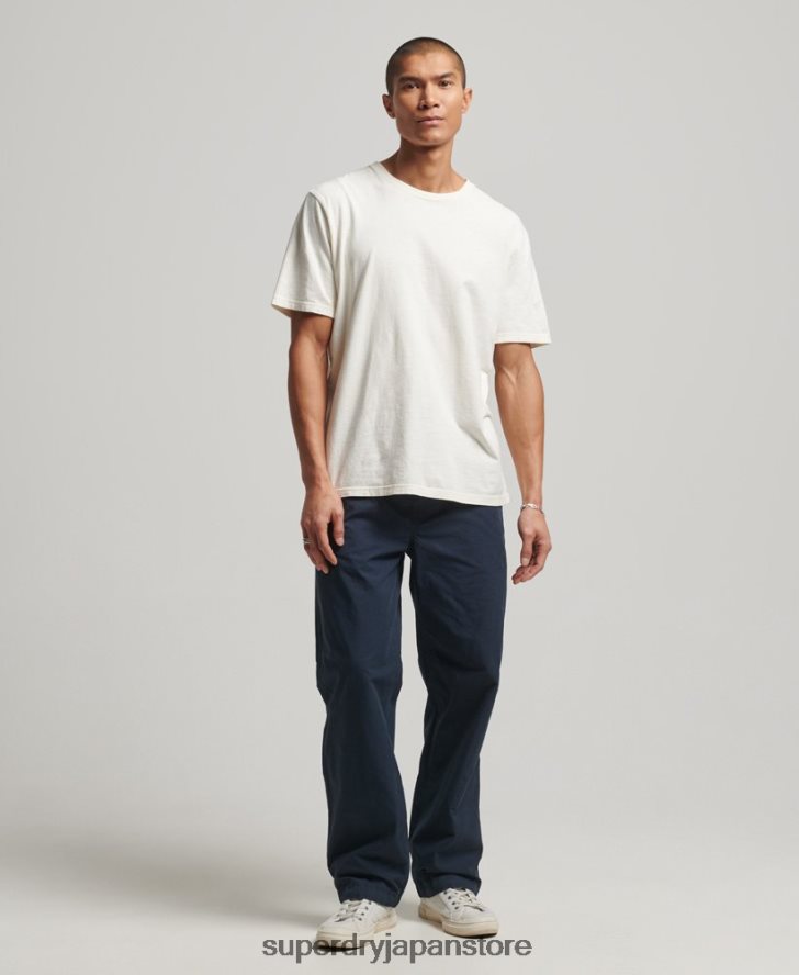 ウーブンジョガー 男性 Superdry 衣類 海軍 2J62PZ27