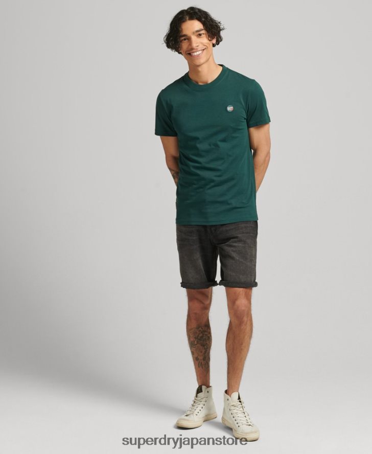 オーガニックコットン ヴィンテージストレートショート 男性 Superdry 衣類 黒 2J62PZ280