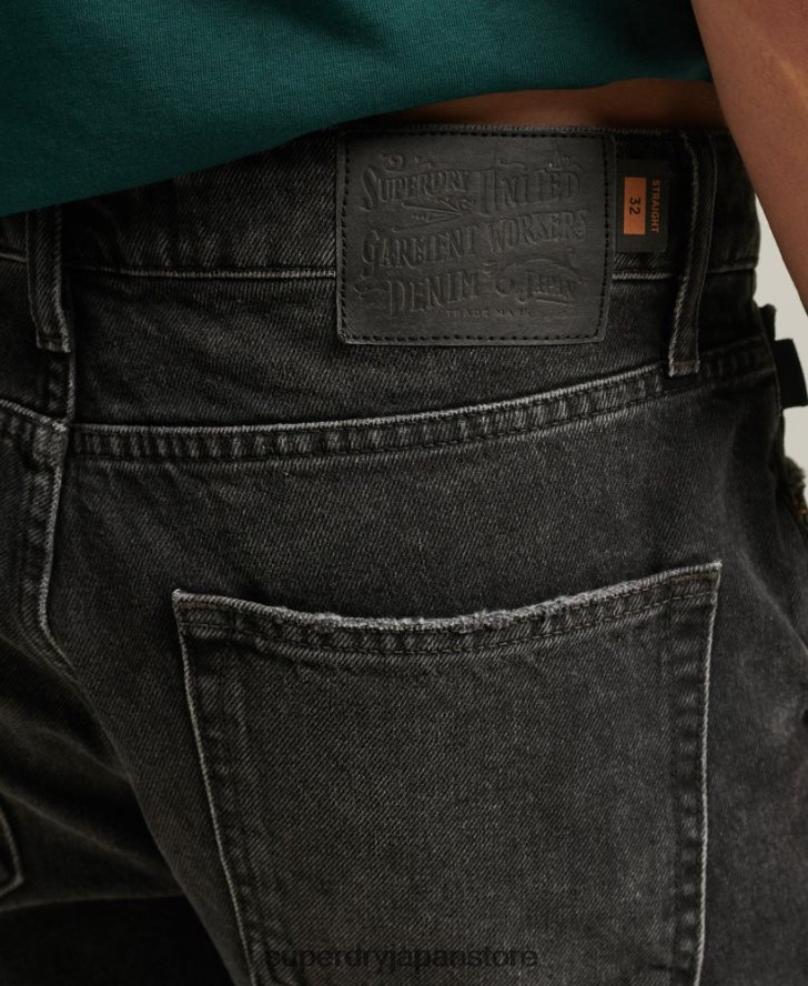 オーガニックコットン ヴィンテージストレートショート 男性 Superdry 衣類 黒 2J62PZ280