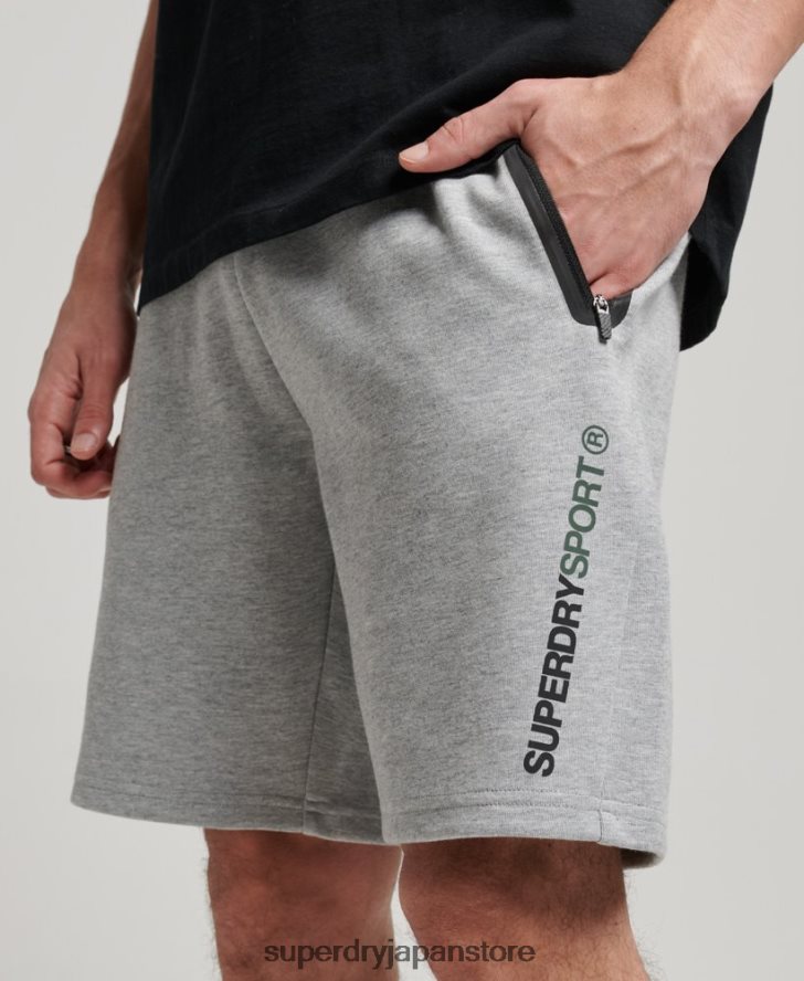 ジムテックショーツ 男性 Superdry 衣類 グレー 2J62PZ283
