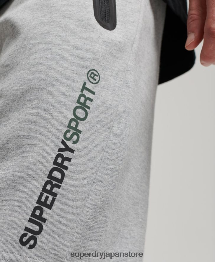ジムテックショーツ 男性 Superdry 衣類 グレー 2J62PZ283