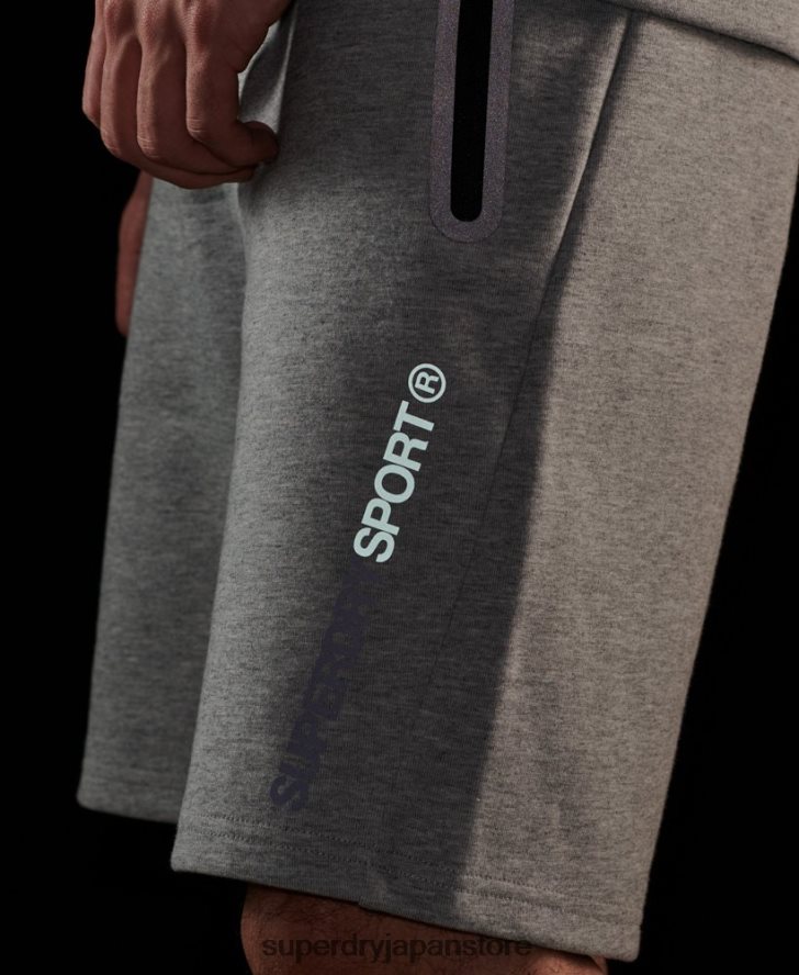 ジムテックショーツ 男性 Superdry 衣類 グレー 2J62PZ283