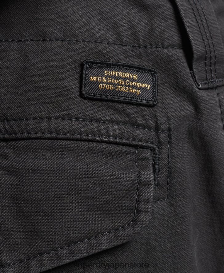 オーガニックコットンコアカーゴショーツ 男性 Superdry 衣類 黒 2J62PZ284