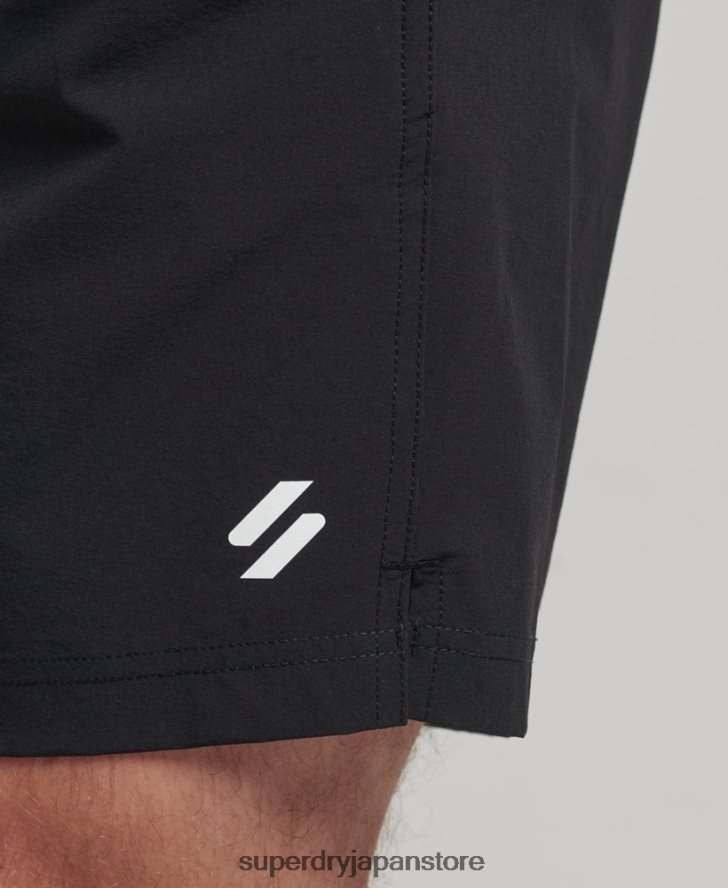 コアウーブンマルチスポーツショーツ 男性 Superdry 衣類 黒 2J62PZ285