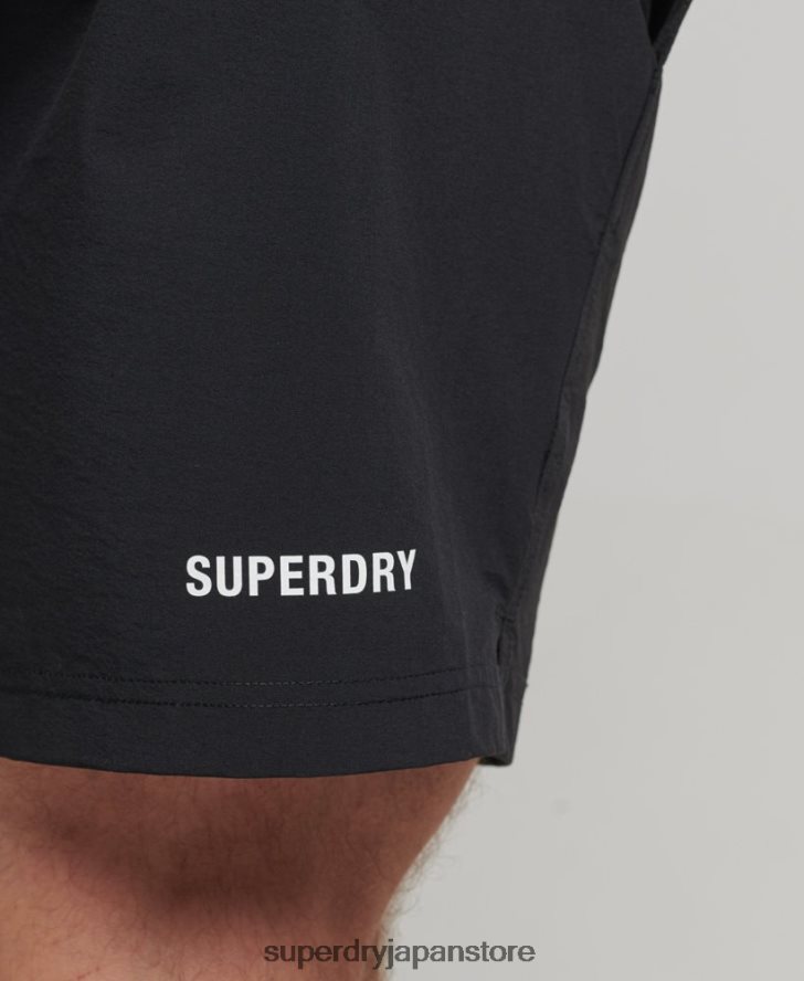 コアウーブンマルチスポーツショーツ 男性 Superdry 衣類 黒 2J62PZ285