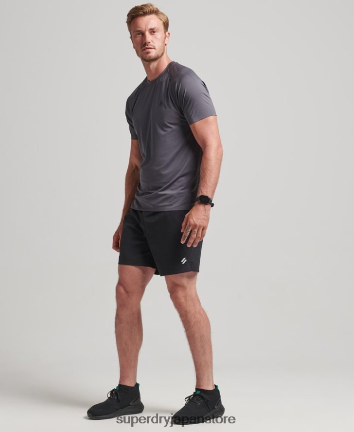 コアウーブンマルチスポーツショーツ 男性 Superdry 衣類 黒 2J62PZ285