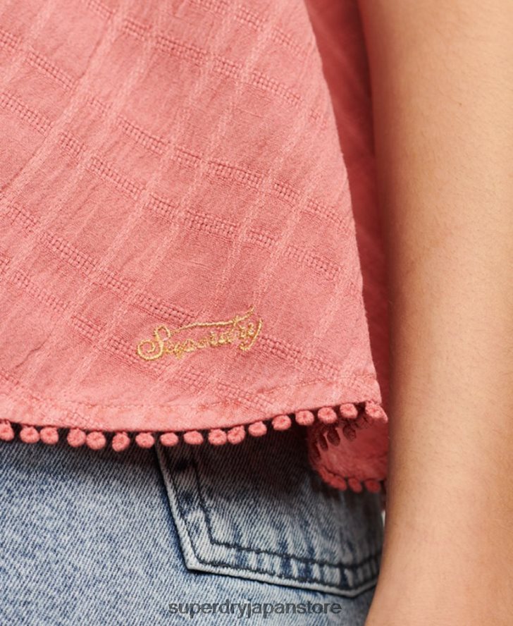 ヴィンテージホルターキャミトップ 女性 Superdry 衣類 ピンク 2J62PZ2877