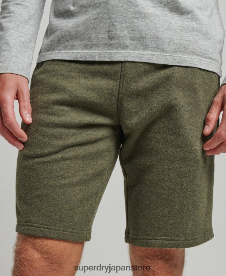 ヴィンテージロゴ刺繍ジャージーショーツ 男性 Superdry 衣類 カーキ 2J62PZ289
