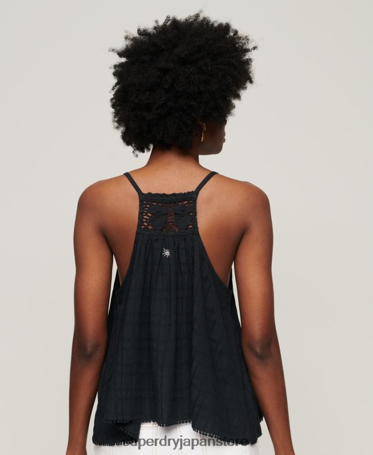 ヴィンテージホルターキャミトップ 女性 Superdry 衣類 海軍 2J62PZ2893