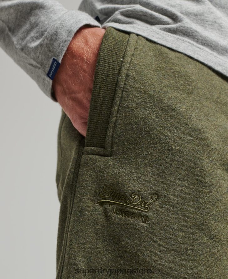 ヴィンテージロゴ刺繍ジャージーショーツ 男性 Superdry 衣類 カーキ 2J62PZ289