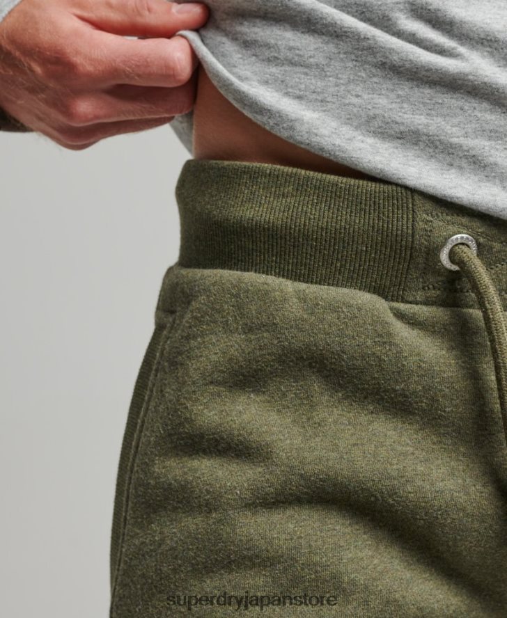 ヴィンテージロゴ刺繍ジャージーショーツ 男性 Superdry 衣類 カーキ 2J62PZ289