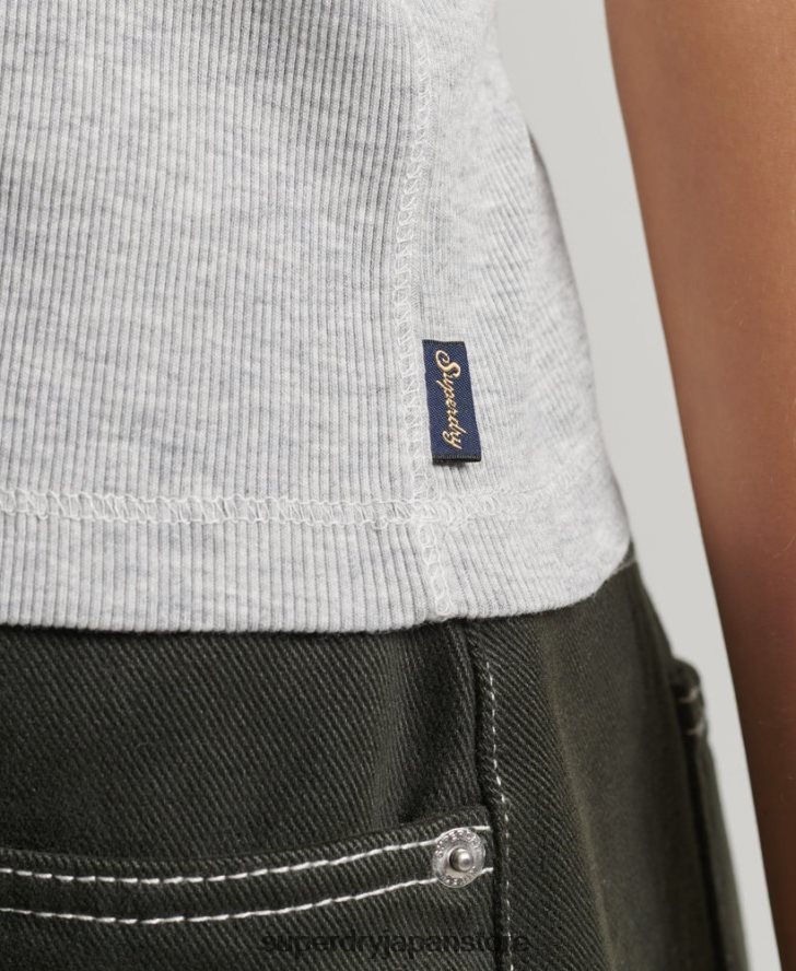 レーサーベストトップ 女性 Superdry 衣類 グレー 2J62PZ2900
