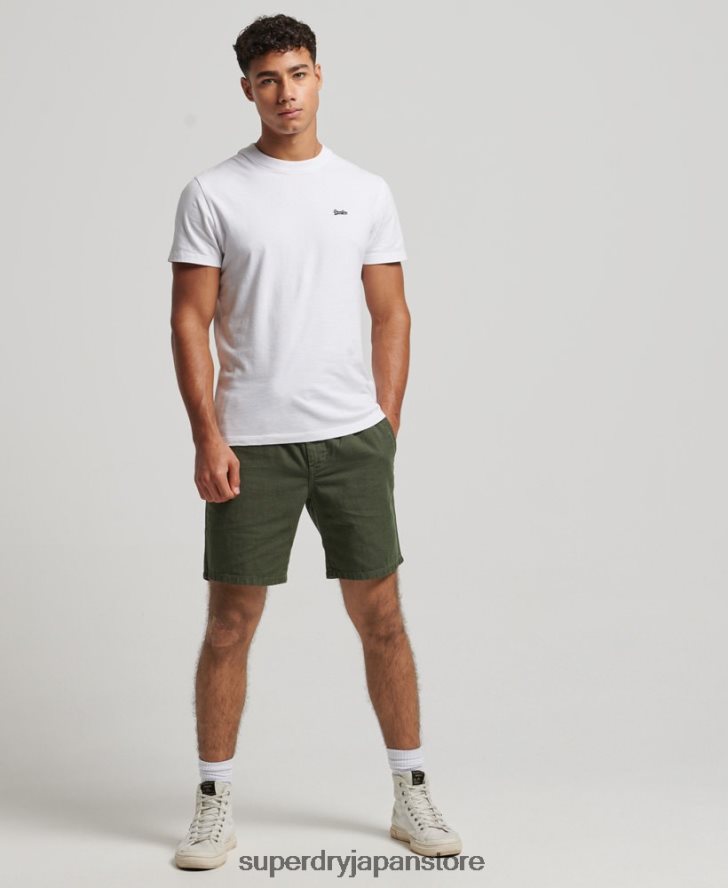 ヴィンテージオーバーダイショートパンツ 男性 Superdry 衣類 カーキ 2J62PZ291
