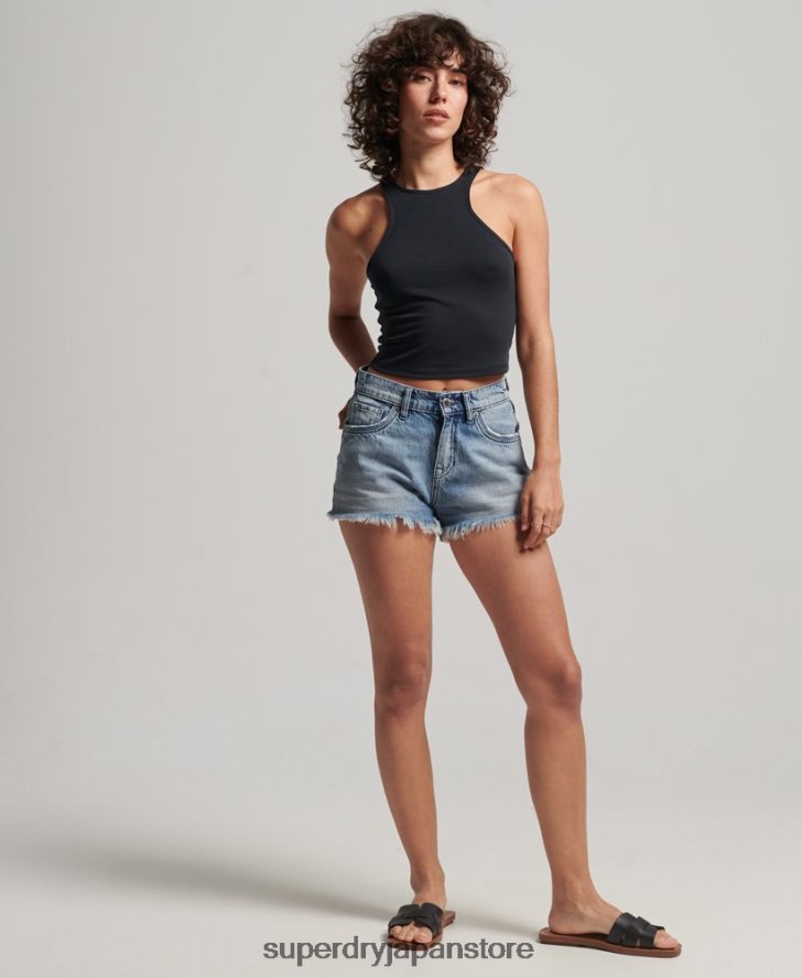 スタジオジャージレーサータンクトップ 女性 Superdry 衣類 黒 2J62PZ2913