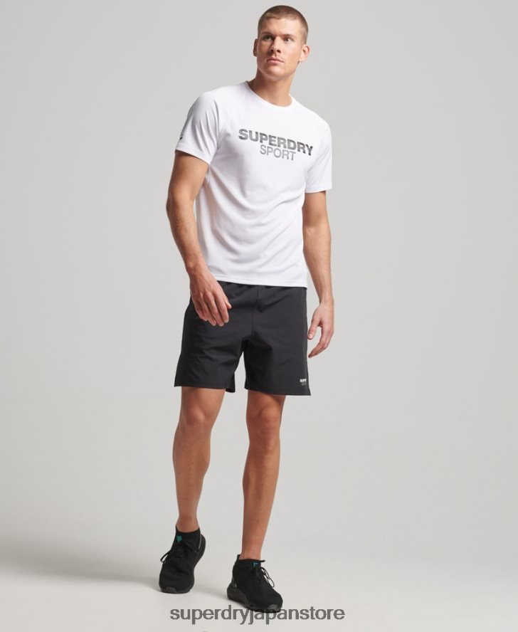 トレインハイブリッドショーツ 男性 Superdry 衣類 黒 2J62PZ292