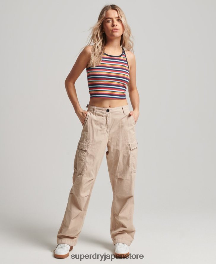 ヴィンテージストライプサーフタンクトップ 女性 Superdry 衣類 海軍 2J62PZ2942