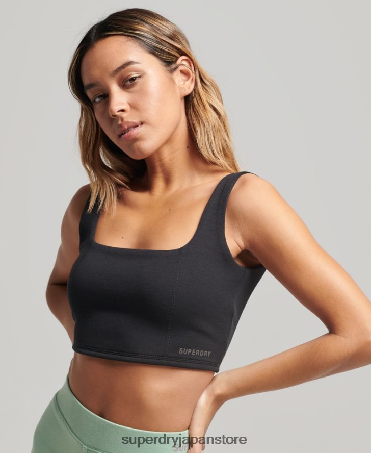 ハイテクブラトップ 女性 Superdry 衣類 黒 2J62PZ2947