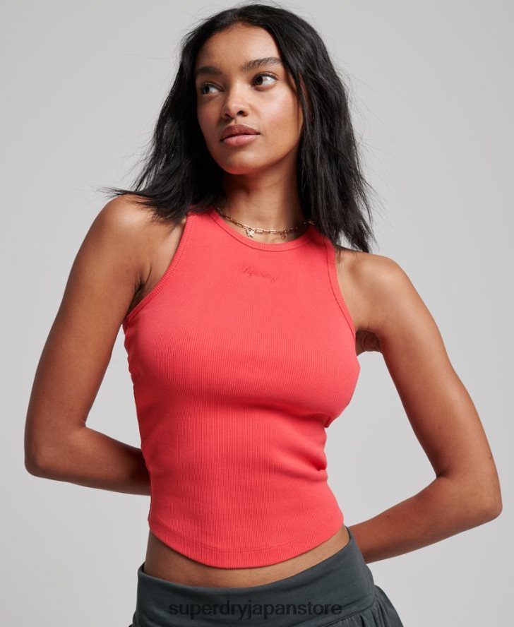 欠かせないタンクトップ 女性 Superdry 衣類 ピンク 2J62PZ2949