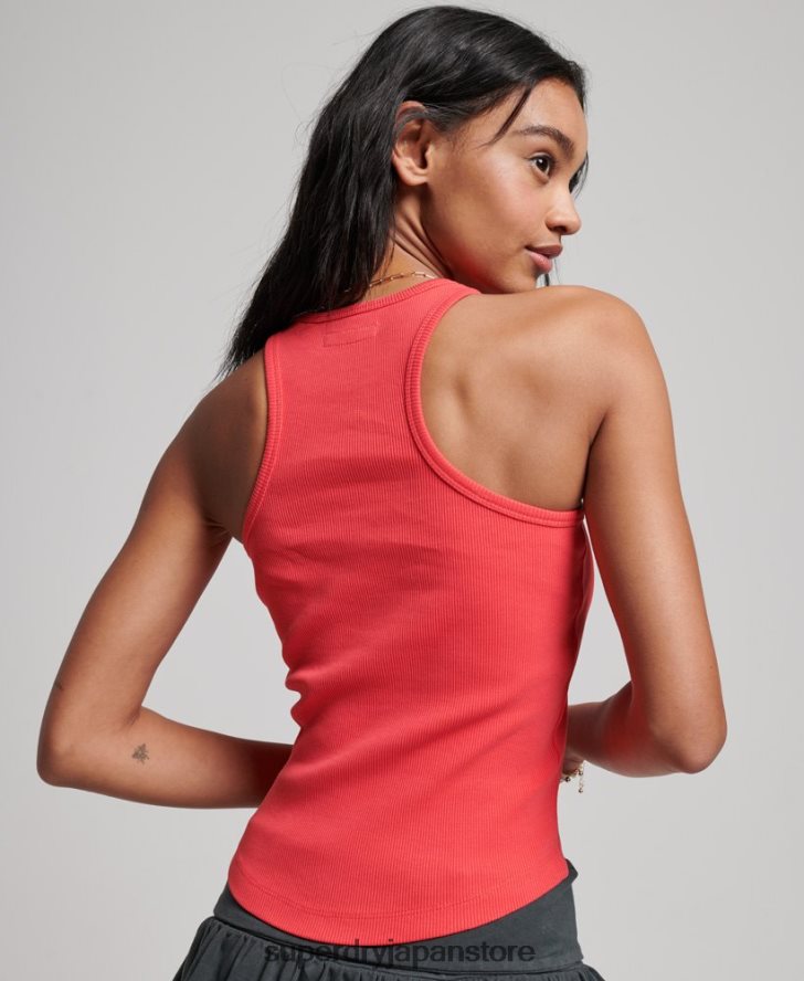 欠かせないタンクトップ 女性 Superdry 衣類 ピンク 2J62PZ2949