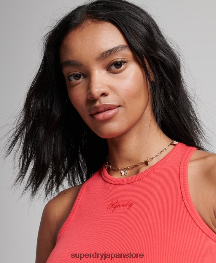 欠かせないタンクトップ 女性 Superdry 衣類 ピンク 2J62PZ2949