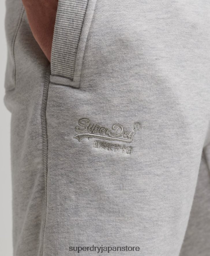 ヴィンテージロゴ刺繍ジャージーショーツ 男性 Superdry 衣類 ライトグレー 2J62PZ294