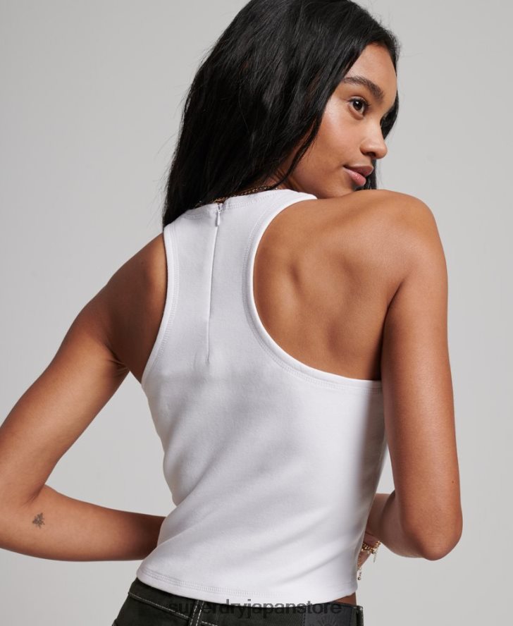 コードテックレーサーベスト 女性 Superdry 衣類 白 2J62PZ2965