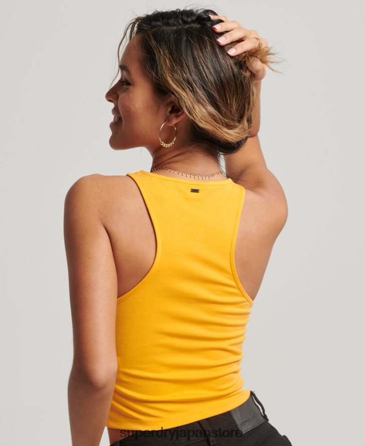 スタジオジャージレーサータンクトップ 女性 Superdry 衣類 黄色 2J62PZ2969